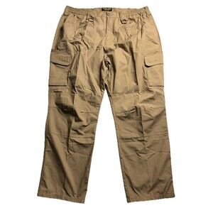 Hard Land Tactical Pants Mens Rip Stop Tan Cargo Military Sz 46X32